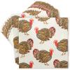 100 Pack Turkey Thanksgiving Cocktail Napkins for Party Supplies (5 x 5 In) view 1
