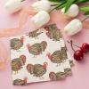 100 Pack Turkey Thanksgiving Cocktail Napkins for Party Supplies (5 x 5 In) view 4
