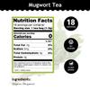 Organic Mugwort Tea, 18 Bleach-Free Tea Bags  Organic Tea Improves Digestion, and Acts as an Emotional Relaxant, No GMOs view 2