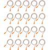 20 Pairs Corded Ear Plugs Reusable Silicone Earplugs with String Banded Ear Plug for Sleeping Noise Cancelling Noise Reduction Hearing Protection(Brown-Orange) view 1