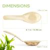 BambooMN 5.1" Premium Bamboo Leaf Chinese Soup Spoons, All Natural Disposable Compostable for Catering and Home Use, 300 Pieces view 2