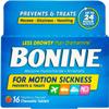 Bonine Raspberry Chewable Tablets for Motion Sickness, 16 (2 Pack), 16 Count (Pack of 2) view 1