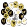 60th Birthday Kisses Stickers, (Set of 324) Chocolate Drops Labels for 60th Birthday, Party Favors Decor for Hershey's Kisses. Made in USA, 9 Designs (36 Stickers of Each) view 1