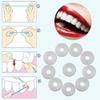 8Pcs/Pack Dental Flosser Mint Flavor Dental Floss Built-in Spool Flat Wire Replacement Core Dental Floss 50M Each(Comes with a Box for Easy Carrying) (White) view 3