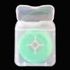 8Pcs/Pack Dental Flosser Mint Flavor Dental Floss Built-in Spool Flat Wire Replacement Core Dental Floss 50M Each(Comes with A Box for Easy Carrying) (Green) view 2