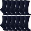 12 Pairs of Yacht & Smith Women Value Pack of Ring Spun Cotton Crew Diabetic, Nephropathy Socks view 1