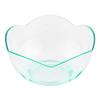 Restaurantware 2 Ounce Disposable Dessert Cups 100 Mini Appetizer Cups - Flower Shape Attractive Seagreen Plastic Mini Ice Cream Bowls Durable For Parties Or Catered Events view 2