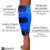ROXOFIT Calf Brace for Torn Calf Muscle and Shin Splint Pain Relief for Men and Women - Adjustable Neoprene Compression Support Wrap view 3