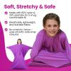 SENSORY4U Sensory Sack (Medium) Body Sock - Calming Therapy Blanket for Stress Relief, Anxiety, Autism, ADHD, ADD, Sensory Play for Kids - Green Fidget Body Pod Toy (Lavender Purple) view 2