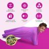 SENSORY4U Sensory Sack (Medium) Body Sock - Calming Therapy Blanket for Stress Relief, Anxiety, Autism, ADHD, ADD, Sensory Play for Kids - Green Fidget Body Pod Toy (Lavender Purple) view 3