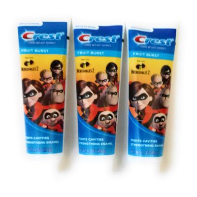 Crest Toothpaste 4.2 Ounce Kids Incredibles 2 Fruit Burst (124ml) (3 Pack)