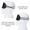 30 Pieces Blindfold Eye Cover Sleep Mask for Games Party Sleeping Travel with Nose Pad and Adjustable Strap (Black) view 3