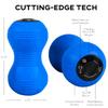 Rolling With It Vibrating Peanut Massage Ball - Deep Tissue Trigger Point Therapy, Myofascial Release - Handheld, Cordless - 4 Intensity Levels - Dual Lacrosse Ball Vibration Massager (Blue) view 4