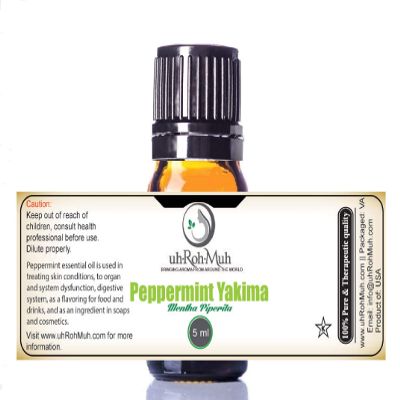 100% Pure Peppermint Yakima Essential Oil || USA - (5ml)
