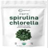 Organic Spirulina Chlorella Tablets, 3,000mg Per Serving, 720 Tablets (4 Month Supply) | 50/50 Blend Superfood | Cracked Cell Wall for Better Absorption | Rich in Vegan Protein & Chlorophyll view 1