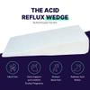 Acid Reflux Wedge Pillow for Sleeping or Sitting Up - Elevating Wedge Pillow for Acid Reflux Relief, Memory Foam Pillow for Snoring and GERD (Acid Reflux Wedge, 6x32x32 Inches) view 2