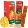 Solely - Organic Mango Fruit Jerky - 12 Individually Wrapped Fruit Strips - Fruit Leather Made from Dried Fruits - Healthy Snacks, Vegan - 0.8oz (23g) view 1