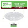 18oz Clear Disposable Salad Bowls with Lids (100 Pack) - Clear Plastic Disposable Salad Containers for Lunch To-Go, Salads, Fruits, Airtight, Leak Proof, Fresh, Meal Prep | Rose Bowl Container (18oz) view 3