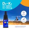 CanPrev D3 & K2 Drops - MCT Oil Base, 15ml Liquid Vitamin Supplement, 450 Drops with 250IU D3 & 30mcg MK-7 K2, Supports Strong Bones & Teeth, Easy-to-Take Formula, Free from Gluten, Dairy, Soy & Sugar view 2