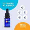 CanPrev D3 & K2 Drops - MCT Oil Base, 15ml Liquid Vitamin Supplement, 450 Drops with 250IU D3 & 30mcg MK-7 K2, Supports Strong Bones & Teeth, Easy-to-Take Formula, Free from Gluten, Dairy, Soy & Sugar view 3