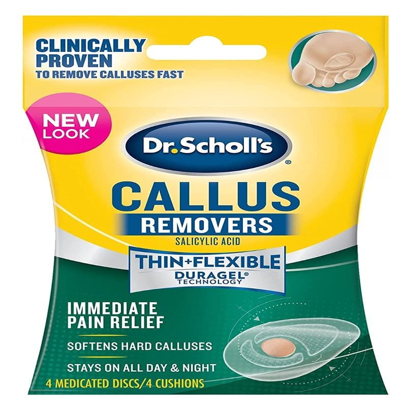 Dr Scholl's Duragel Callus Removers, 4 Cushions + 4 Medicated Discs