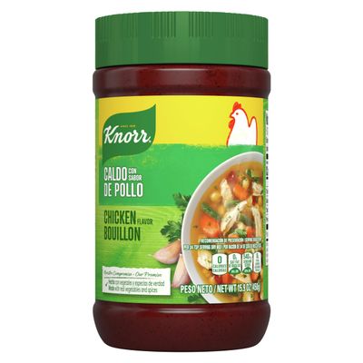 Knorr Granulated Bouillon For Sauces, Soups And Stews Chicken Flavor Naturally Flavored 15.9 oz, Pack of 12