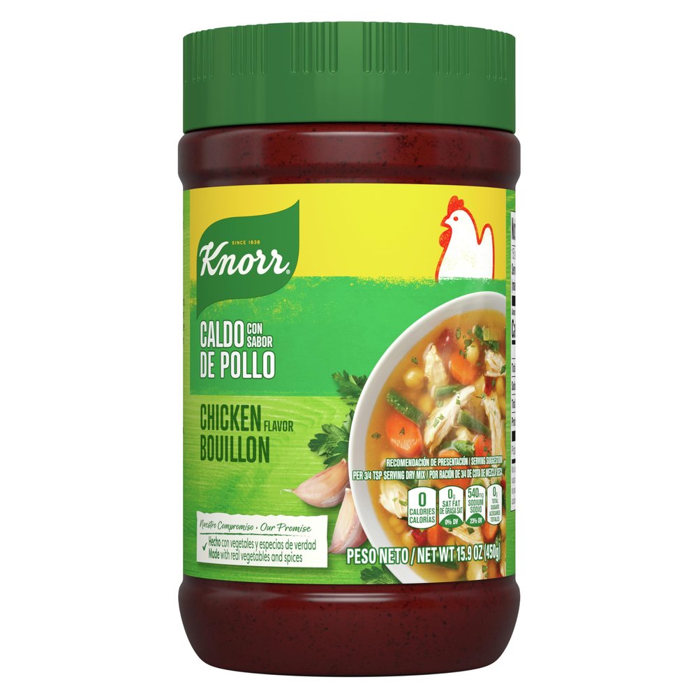 Knorr Granulated Bouillon For Sauces, Soups And Stews Chicken Flavor Naturally Flavored 15.9 oz, Pack of 12