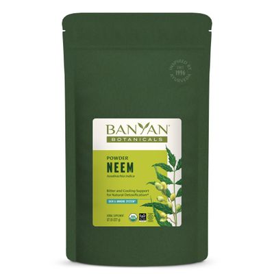 Banyan Botanicals Neem Powder Organic Neem Leaf Supplement (Azadirachta Indica)For Skin Health, Immune Support, and Natural Detoxification* lb. Non-GMO Sustainably Sourced FFL Fair Trade