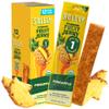 SOLELY - Organic Pineapple Fruit Jerky - 12 Individually Wrapped Strips - Fruit Leather Made from Dried Fruit - Healthy Snacks for Adults & Kids - Non GMO, Vegan Snacks - 0.8oz (23g) view 1