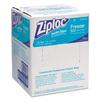 Ziploc 696187 Double Zipper Freezer Bags, 1Qt, 2.7Mil, 7 X 7 3/4, Clear W/Label, 300/Carton view 1