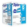 Ziploc 696187 Double Zipper Freezer Bags, 1Qt, 2.7Mil, 7 X 7 3/4, Clear W/Label, 300/Carton view 4