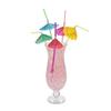 Multicolored Tropical Umbrella Straws (2-Pack of 12) view 1