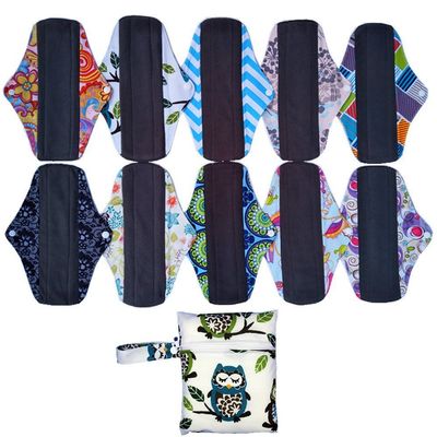 10PCS Mama Cloth/Menstrual Pads/Reusable Sanitary Pads Panty Liner (MC10-10)