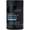 Sports Research Omega-3 Fish Oil 1250 - Triple Strength Fish Oil Supplement from Wild Alaska Pollock - MSC Certified Sustainable  Non-GMO  Soy Free - 90 Softgel Capsules view 1