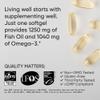 Sports Research Omega-3 Fish Oil 1250 - Triple Strength Fish Oil Supplement from Wild Alaska Pollock - MSC Certified Sustainable  Non-GMO  Soy Free - 90 Softgel Capsules view 4