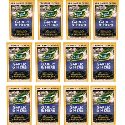 Good Seasons Garlic & Herb Dressing & Recipe Mix, 0.75 OZ