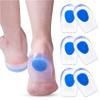 3 Pair Gel Heel Cups Plantar Fasciitis Inserts - Silicone Gel Heel Pads for Heel Pain, Bone Spur & Achilles Pain, Gel Heel Cushions and Cups, Pad & Shock Absorbing Support view 1