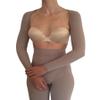 Bioflect Compression Arm Sleeves Wrap with Bioactive Fibers and Raised Massaging Knit - for Support and Comfort - Sand S/M view 1