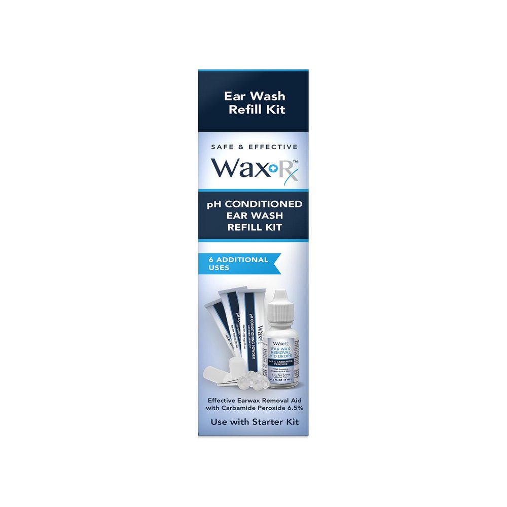 Doctor Easy Wax-Rx Ph Conditioned Ear Wash Refill Kit, 1.7 Ounce