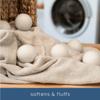 S&T INC. XL New Zealand Wool Dryer Balls, Fabric Softener for Laundry, Natural White, 2.9 in, 6 Pack view 3