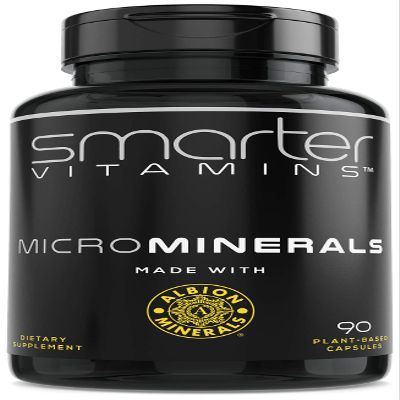 15mg Zinc Glycinate from Albion 6 Essential Trace Bisglycinate Minerals, Manganese, Boron, Chromium, Selenium, Molybdenum Supplement, 90 Plant-Based Vegan Capsules