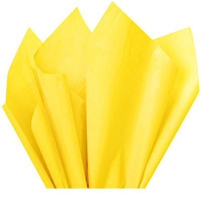 Bulk Dandelion Canary Yellow Tissue Paper 15 Inch X 20 Inch - 100ct
