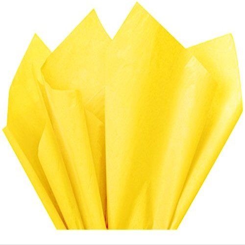 Bulk Dandelion Canary Yellow Tissue Paper 15 Inch X 20 Inch - 100ct