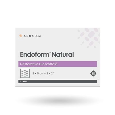 Endoform Natural Restorative Bioscaffold  Fenestrated 529312-2x2 Box of 10
