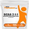 BulkSupplements.com BCAA 2:1:1 Powder - Branched Chain Amino Acids, BCAAs Amino Acids Powder - Unflavored & Gluten Free, 1g per Serving, 500g (1.1 lbs) (Pack of 1) view 1