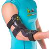 BraceAbility Cubital Tunnel Syndrome Elbow Brace | Splint to Treat Pain from Ulnar Nerve Entrapment, Hyperextended Elbow Prevention and Post Surgery Arm Immobilizer - M (MEDIUM/LARGE) view 1