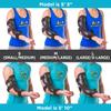 BraceAbility Cubital Tunnel Syndrome Elbow Brace | Splint to Treat Pain from Ulnar Nerve Entrapment, Hyperextended Elbow Prevention and Post Surgery Arm Immobilizer - M (MEDIUM/LARGE) view 3