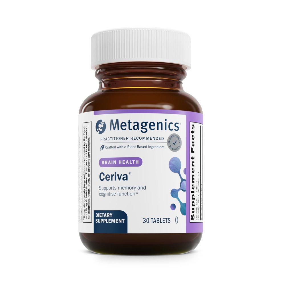 Metagenics Ceriva - Cognitive & Memory Support Formula with Huperzine A* - Supports Focus, Recall & Brain Health* - NonGMO, GlutenFree