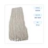 Boardwalk Premium Cut-End Wet Mop Heads, Rayon, 24oz, White, 12/Carton view 2