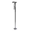 HurryCane Freedom Edition Foldable Walking Cane With T Handle - Enhanced Mobility Support - Patented SteadiGrip Base - Adjustable Height - Lightweight Foldable Design - Black view 1